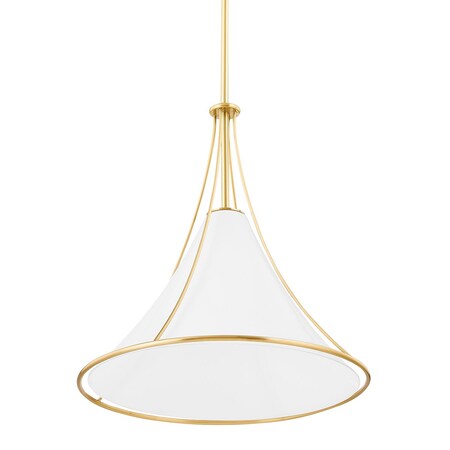 Mitzi Madelyn 1 Light Pendant 18.5 In. Aged Brass H645701L-AGB