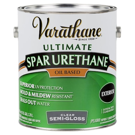 Varathane Gal Clear Oil-Based Spar Urethane, Semi-Gloss 9431