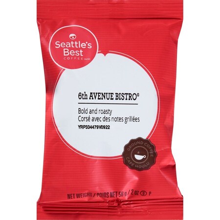 Seattles Best Coffee, 6th Avenue Bistro, Packet, Coffee, 2.1 oz, 72 PK 12420873