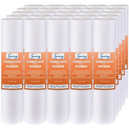 Ispring 10 Sediment Filter Replacement Cartridges 20 Micron 25PK FP120X25