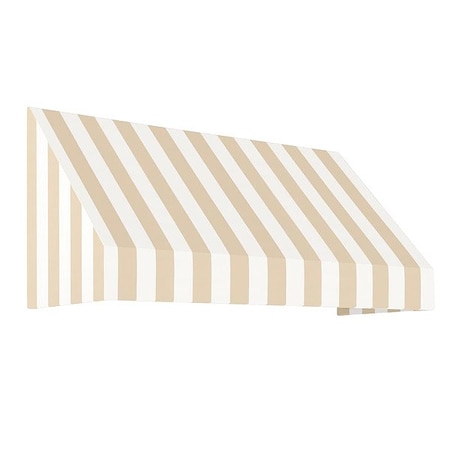 Awntech Awning, Tan, White, 56" H, 48" L, 25 lb CN44-18LW
