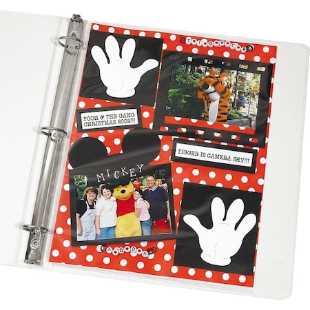 C-Line Products 8-1/2'' x 11'' Clear Memory Book Scrapbook Page Protector, 50/BX 62077
