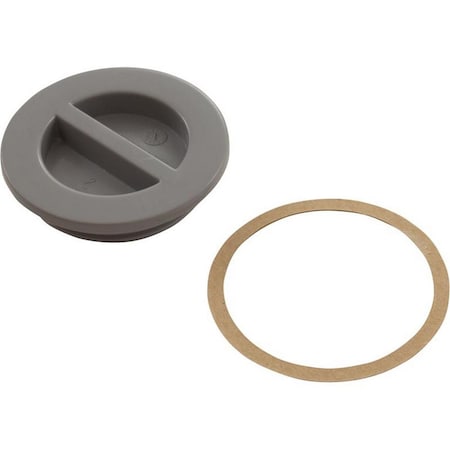 Molded Products MIP Flat Pool Plug with Gasket, Gray 25542-001-000