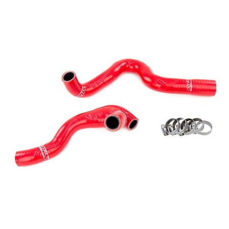 Hps Performance High Temp Reinforced Silicone Breather + BPV Hose Kit, Red,  57-1934-RED