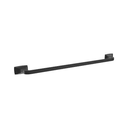 Amerock Highland Ridge Matte Black Transitional 24 in 610 mm Towel Bar BH36014MB