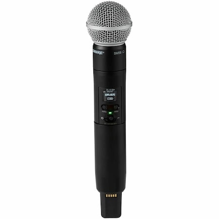 Shure SLXD2+ DIGITAL HANDHELD TRANSMITTER WITH SM58 MICROPHONE CARTRIDGE (DYNAMIC, CAR SLXD2+/58=-G57
