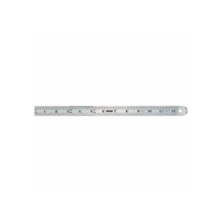 General Tools Industrial Precision Stainless Steel Rules, 12 in, Stainless Steel 318-1201ME
