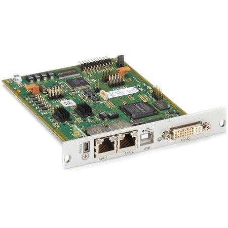 Black Box BLACK BOX Modular KVM Extender Transmitter - Single-Monitor, DVI-D, 2 USB-HID, 1G, 2 Redundant CATx ACX1MT-DHID-2C