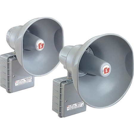 Federal Signal PA Weatherproof Speaker, Al, 5 Channels 314GC-024