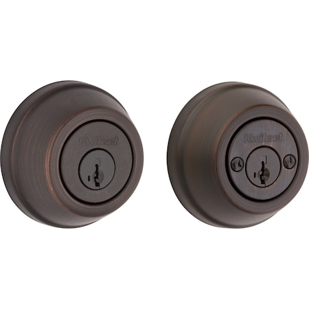 Kwikset Double Cylinder Deadbolt SmartKey with 6AL Latch and STRKP Strike Pack which includes Square 785-11PS.STRKP