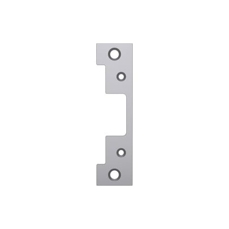 Hanchett Entry Systems Faceplate 4-7/8in x 1-1/4in, Cylindrical Latch, Metal Frame, 630/US32D Stainless Steel 501-630