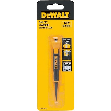 Dewalt Nail Set, Bi-Material, 1/32 in DWHT58019