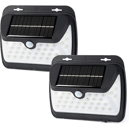 Neiko Waterproof Outdoor Solar Light with Motion Sensor, Super Bright Wide Angle Solar Light LED, 2PK 40498A