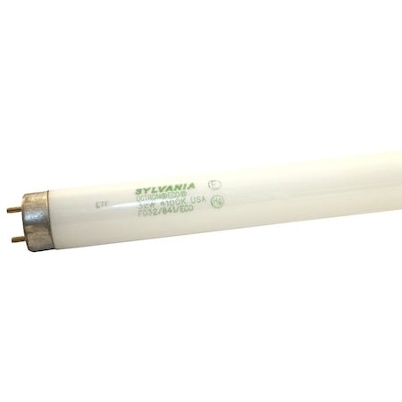 Sylvania Fluorescent Bulb, 32 W, T8 Lamp, Medium G13 Lamp Base, 2975, 4100 K Color Temp, Cool White 21781
