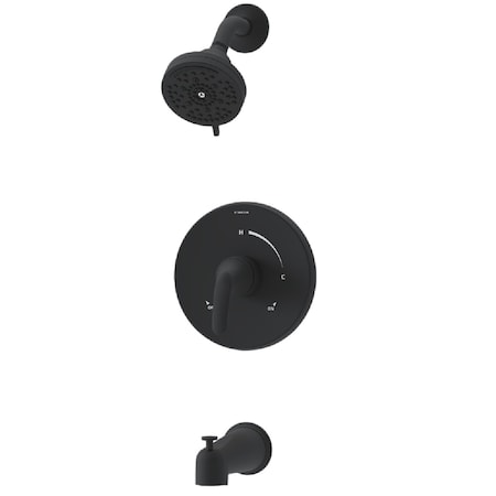 Symmons Elm Single Handle Wall Mounted Tub and Shower Trim Kit with Diverter Lever (Valve Not Included) 5592MB15TRM