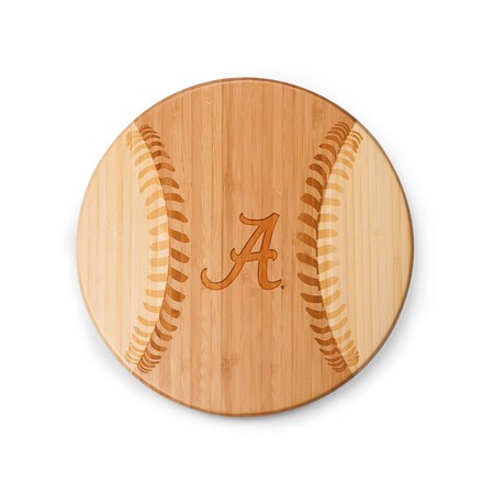 Picnic Time Family Of Brands NCAA Alabama Crimson Tide Home Run! Baseball Cheese Board - Novelty Charcuterie Board 894-00-505-003-0