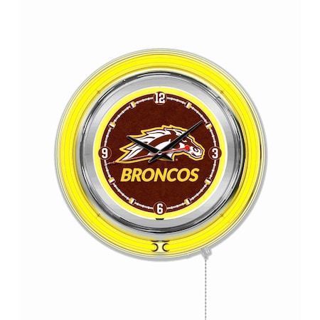 Holland Bar Stool Co Western Michigan University Double Neon 15" Clock Clk15WestMI