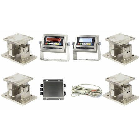 Selleton Scales Double Ended Shear Beam Tank Mount LED Display, 60000 lb, 4PK SL-313-TM-LED-60