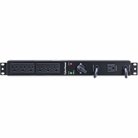 Cyberpower PDU, Bypass, Rack Mounted, 5-15R, 5-15P, 6 ft., Black MBP15A6