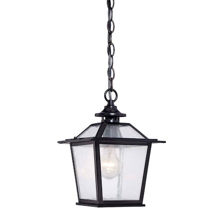 Homeroots Matte Black Terrarium Shape Hanging Light 398031