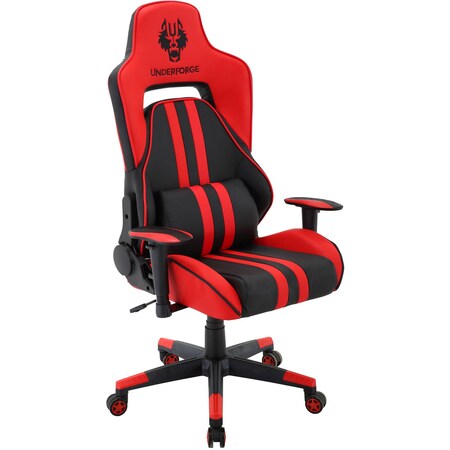Hanover Commando Ergonomic Gaming Chair, Black and Red HGC0102