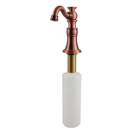 Kingston Brass Soap Dispenser, Antique Copper SD1976AC