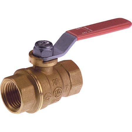 Proline Series ProLine 1-1/4'' FIP x 1-1/4'' FIP Brass Ball Valve 107-406NL