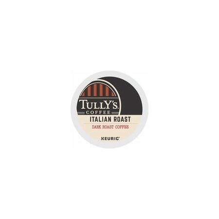 Tullys Coffee Tully's Coffee K-Cup Italian Roast Coffee, Compatible with Keurig Brewer, Regular, Dark, 24PK 5000330029