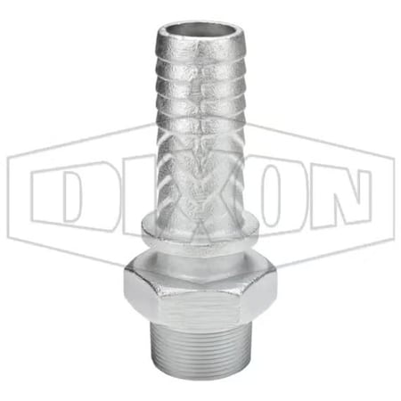Dixon Boss Stem, 1-1/2 in, MNPT x Hose Shank, Iron MS21