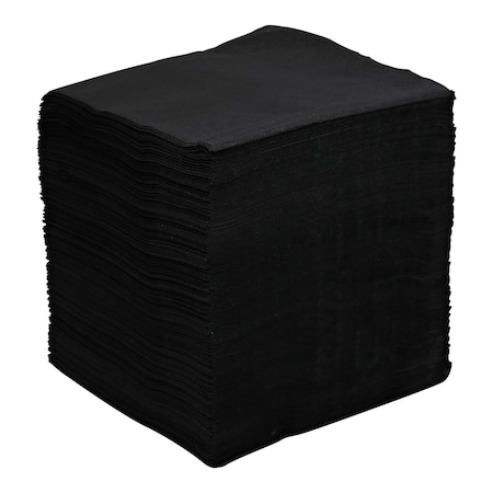 Empress Beverage Napkin 9 x 9, Black, 2-Ply, 1000PK BN 4250BLK