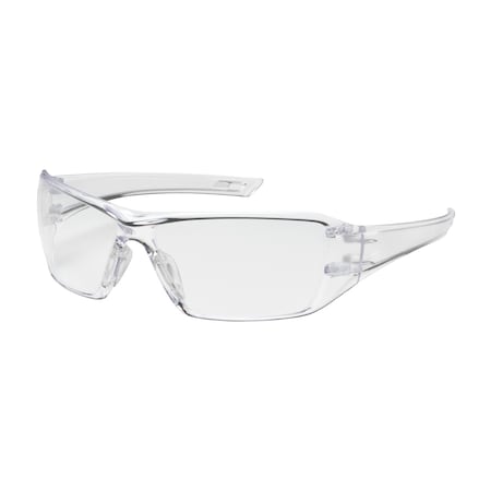 Bouton Optical Rimless Safety Glasses w/Clear Temple, Clear Lens and Anti-Reflective / Anti-Scratch Coating 250-46-0010