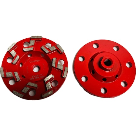 Vantage Product Triagle Segmented Cup Wheel, Concrete Cutting, 5'', Coarse ZSEG511A1HT18