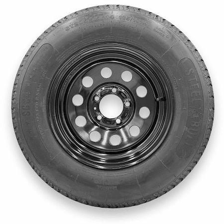 Steelbull - Steel Master ST205/75R14 8 Ply 5 On 4.5 Bolt, Black Wheel Assemblies 599536SBBLK