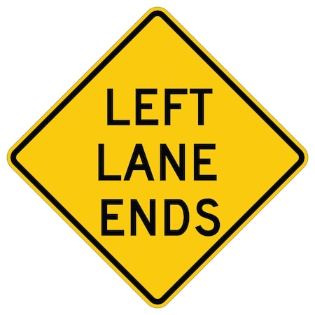 Sign Solutions Usa Traffic Sign, 48 in Width, Aluminum Sign, Diamond DUS10DFY4848W9-1L