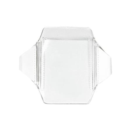 Brady BADGE HOLDER, 202 DATA/CC CLEAR VINYL ARM BANDBADGE HOLD, VERT 1840-7010