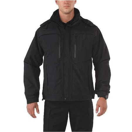5.11 Valiant Duty Jacket, 100% Nylon (Outer), 100% Polyester (Inner), Black, M 48153ABR-019-M