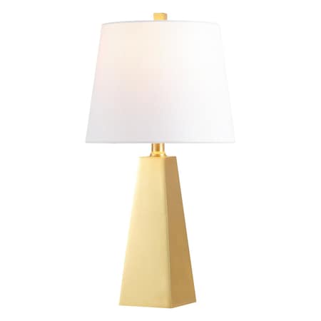 Jonathan Y Owen 20.5" Contemporary Resin LED Table Lamp, Gold Painting JYL1038A