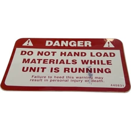 John Deere LABEL, JOHN DEERE OEM WP440831  WP440831