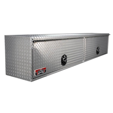 Unique Truck Accessories 16 x 18 x 96 in. High Capacity HD Top Sider with Flip Up Door, 0.1 Thick Diamond UNIHTB96C