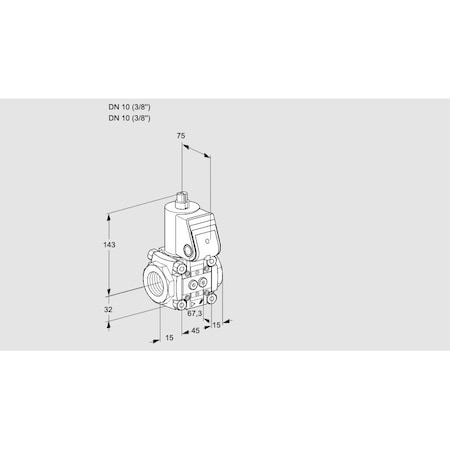 Honeywell Kromschroder Gas Solenoid Valve - Class A, 500 mbar, IP65, EN 161 KS88024509