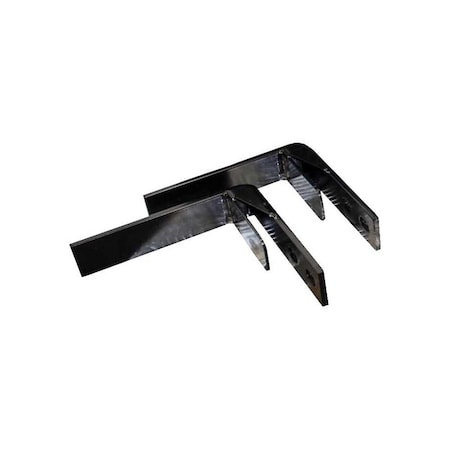 K&M Mfg Mounting Brackets for #20/#30 Toolbox Pair Black Powder Coat 1511