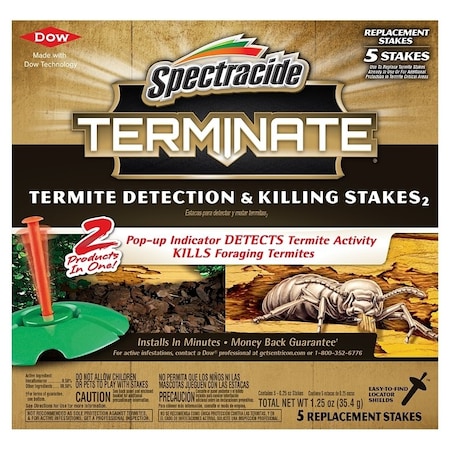 Spectracide Termite Detection and Killing Stake, Solid, Odorless, BrownTan HG-96116
