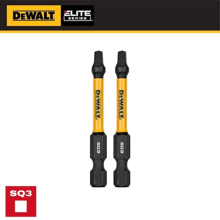 Dewalt Torsion Bit, PH2, Impact Rated, S2 Steel DWAF2SQ3IR2