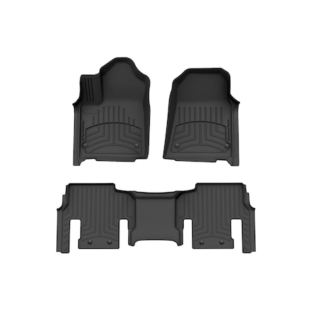 Weathertech Black, Front and Rear FloorLiner HP 441704-1-2IM