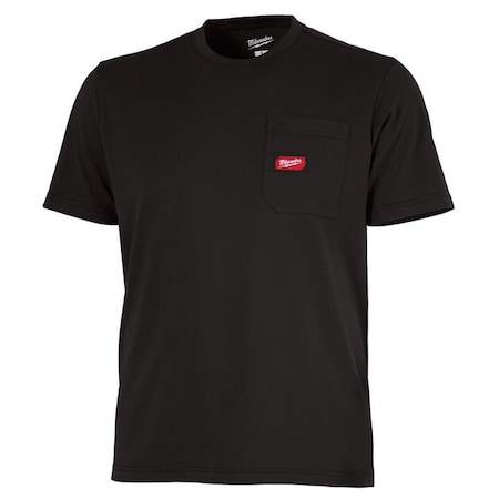 Milwaukee Hand Trucks Gridiron L Short Sleeve Men's Round Neck Black Tee Shirt 605B-L