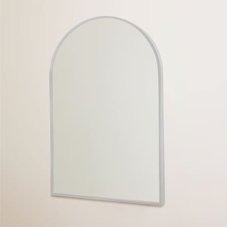 Homeroots 36" Silver Arch Metal Framed Full Length Hanging Mirror 564487