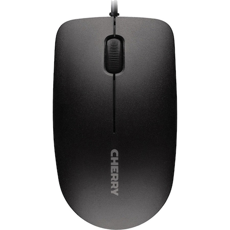Cherry Mouse, Wired, Optical Sensor, 4-1/5"Wx2-2/5"Lx1-2/5"H, BK JM-0800-2