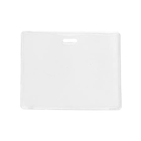 Brady Horizontal Top-Load Proximity Card Badge Holder with Slot - 3.07" x 3.9" - Vinyl 1840-5015