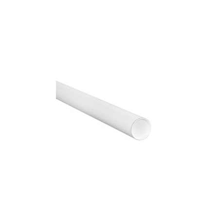 Bubblefast 1 1/2 x 36'' White Tubes with Caps, 50PK BFP1536W