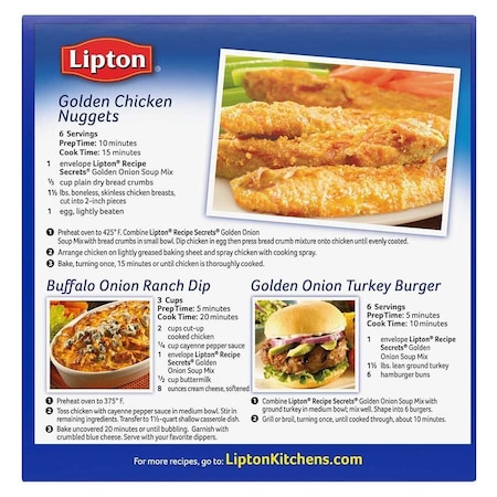 Lipton Recipe Secrets Golden Onion Soup and Dip Mix, 2.6 Ounce, 12PK 67789168